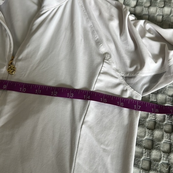 Lily Pulitzer  White Quarter-Zip Luxletic Top - Picture 8 of 10